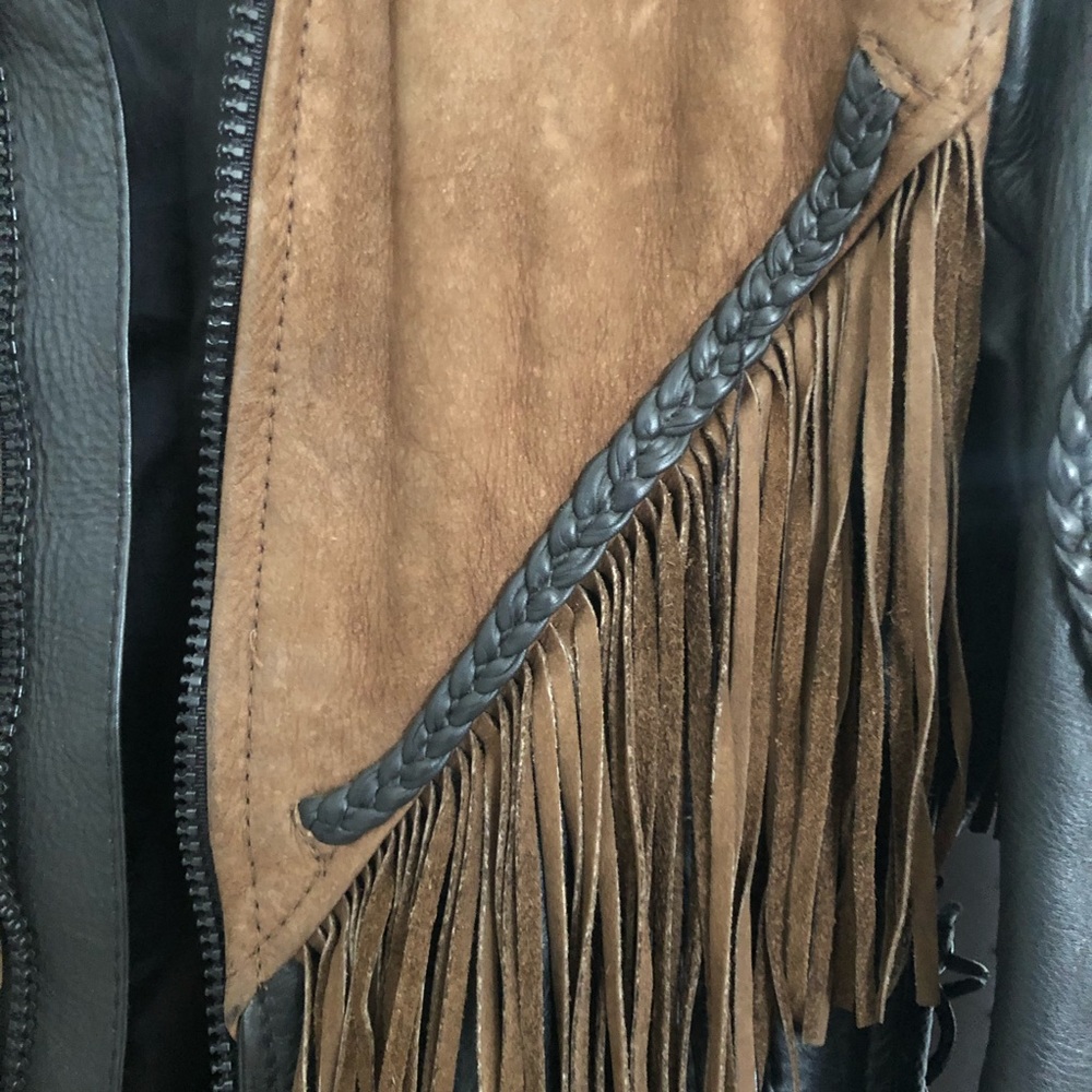 leather riding jacket - Picture 2 of 4